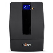 UPS nJoy Horus Plus 2000, 2000VA/1200W, Afisaj LCD cu ecran tactil, 4 Prize Schuko cu Protectie, Repornire Automata, RJ11 protectie pentru linia de telefon/modem, Posibilitatea de monitorizare si control prin USB, LAN si internet, port de comunicare USB, rata de eficienta pana la 90%