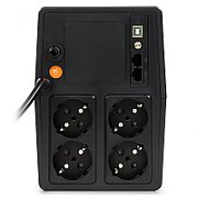 nJoy | PWUP-LI100H1-AZ01B | Horus Plus 1000 | UPS | Line interactive | 1000 VA | 600 W | Tower | Nr iesiri 4 Schuko | Intrare Schuko | Software Management via USB,  protectie RJ45/R11, LCD