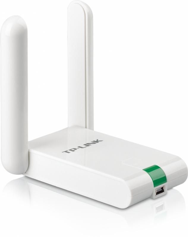 Adaptor wireless TP-Link, N300 HIGH GAIN, USB2.0, 2 antene fixe, Atheros, 2T2R, buton QSS, cablu extensie USB