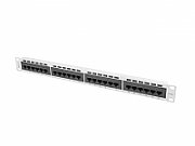 Lanberg patch panel 24 port 1U cat.6 UTP gray PPU6-1024-S