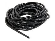 Folie spiralata GEMBIRD, lungime 10m, diametru 12mm, pentru protectie cabluri, negru,  CM-WR1210-01 