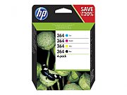 Cartus cerneala HP N9J73AE ,Black/tri-color ,1x250 pagini+3x300 pagini ,Original (364) 