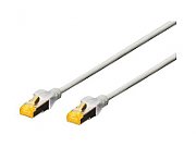 DIGITUS patchcable CAT6A 5.0m grey LSOH 4x2 AWG 26/7 twisted pair 2xRJ45 grey