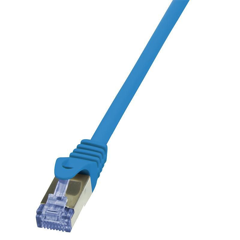 PATCH CORD S/FTP LOGILINK Cat6a, LSZH, cupru, 10 m, albastru, AWG26, dublu ecranat  CQ3096S  (include TV 0.75 lei)