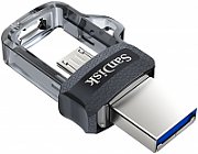 Sandisk Ultra Dual m3.0 USB flash drive 128 GB USB Type-A / Micro-USB 3.2 Gen 1 (3.1 Gen 1) Black,Silver,Transparent