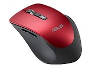 ASUS Optical Mouse WT425 Wireless, 1600dpi, 6 butons, 65g, 104x68x40mm, Silent mouse click design, for right hand, Red