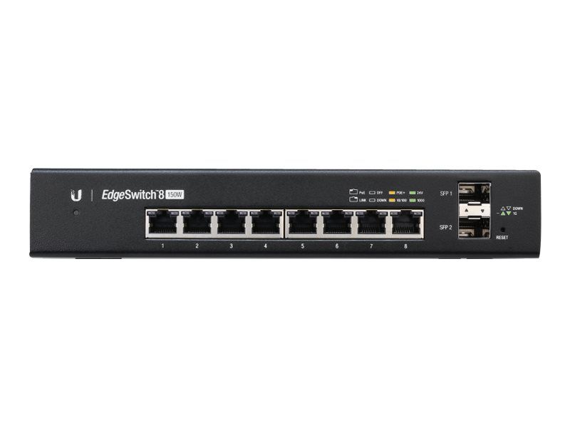 Ubiquiti UBIQUITI ES-8-150W 8-port + 2xSFP Gigabit PoE switch 24V/48V 802.3af/802.3at