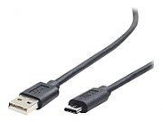 GEMBIRD CCP-USB2-AMCM-6 USB 2.0 AM cable to type-C AM/CM 1.8m black