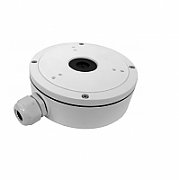 Hikvision Junction box for Dome Camera, DS-1280ZJ-M Aluminum alloy material with surface spray treatment Waterproof design 157×185× 51.5mm, 621g, white.