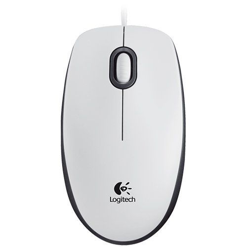 MOUSE LOGITECH,  M100 , PC sau NB, cu fir, USB, optic, 1000 dpi, butoane/scroll 3/1, , alb,  910-005004  (include TV 0.15 lei)