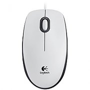 MOUSE LOGITECH,  M100 , PC sau NB, cu fir, USB, optic, 1000 dpi, butoane/scroll 3/1, , alb,  910-005004  (include TV 0.15 lei)