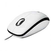 MOUSE LOGITECH,  M100 , PC sau NB, cu fir, USB, optic, 1000 dpi, butoane/scroll 3/1, , alb,  910-005004  (include TV 0.15 lei)
