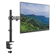SUPORT de birou LOGILINK, pt 1 TV/monitor plat, diag. max 27 inch, rotatie, inclinare, pivotare, orizontala, verticala, totala, max 8 Kg,  BP0021 