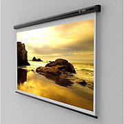 Ecran de proiectie montabil pe perete Sopar New Slim 200 x 150cm(4:3), Mecanism de blocare, suport negru, 2201SL