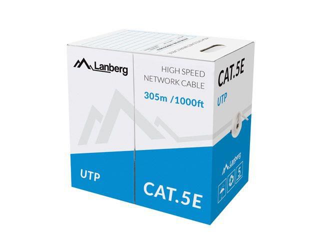 Lanberg Lanberg LCU5-11CC-0305-S networking cable 305 m Cat5e U/UTP (UTP) Grey
