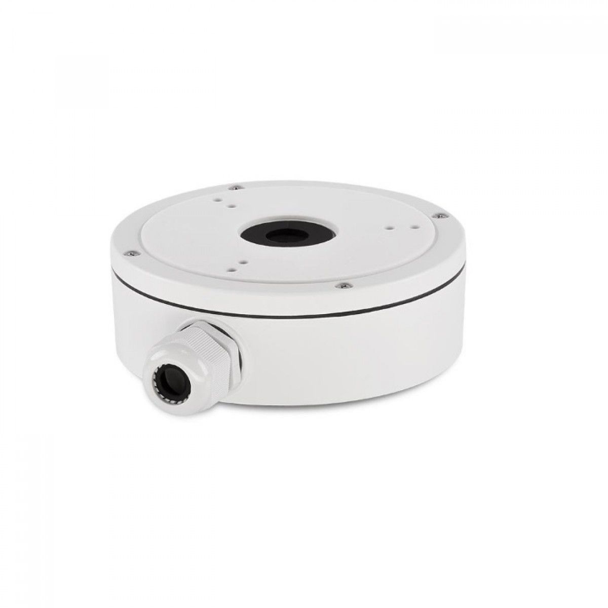 Doza conexiuni pentru camere Hikvision DS-1280ZJ-XS material aluminiu dimensiuni: 100 x 43.2 x 129mm, greutate: 320g.