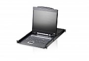 ATEN CL1316N-ATA-AG KVM 16 port LCD 19 + keyboard + touchpad PS/2 or USB 1U 19 Rack