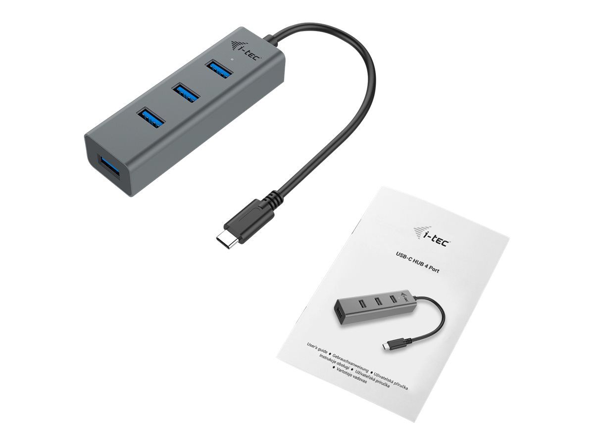 ITEC C31HUBMETAL403 i-tec USB-C Metal HUB cu 4 porturi 4x USB 3.0 pasiv