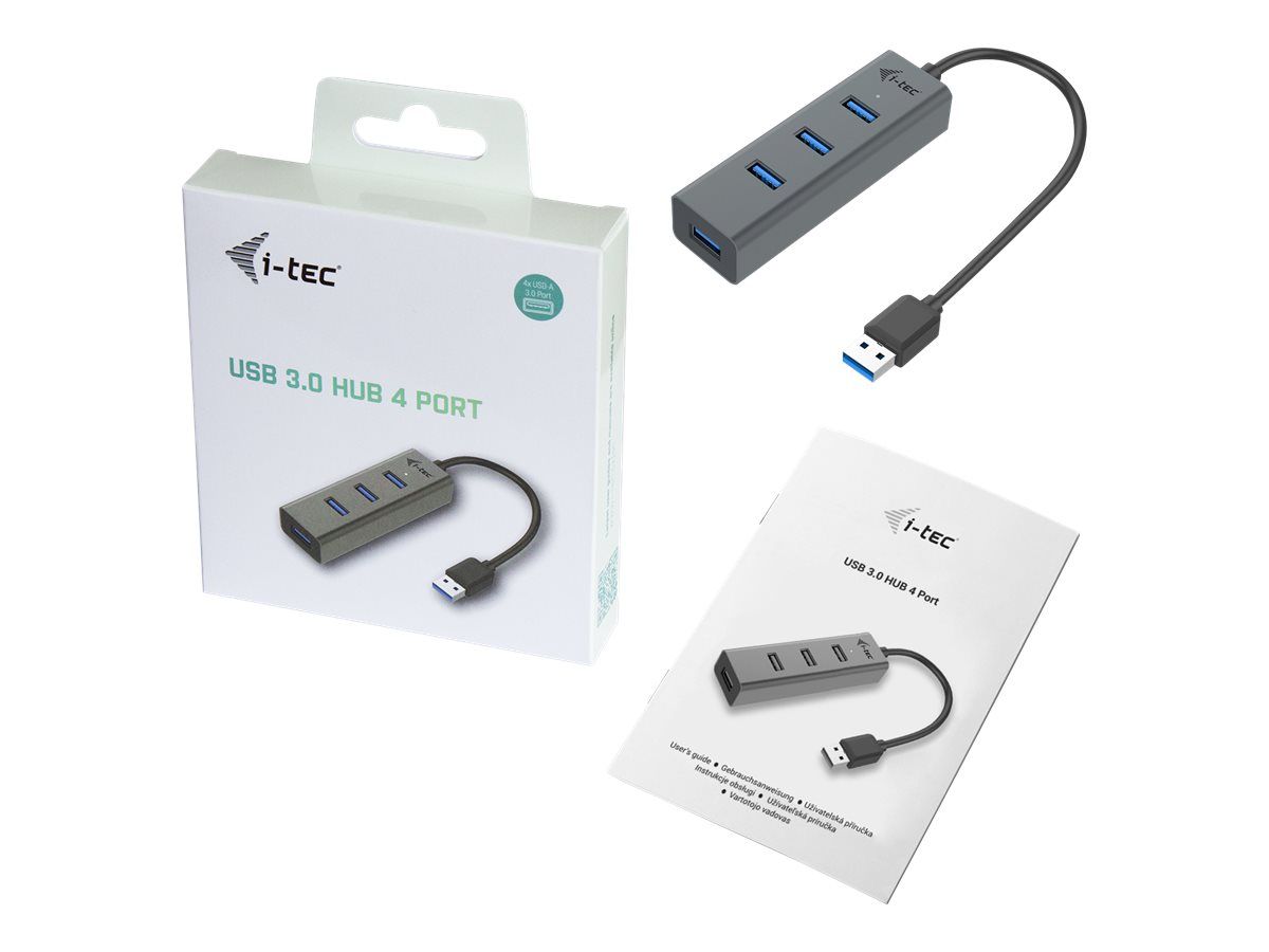 ITEC U3HUBMETAL403 i-tec USB 3.0 Metal 4-port HUB 4x USB 3.0 pasiv