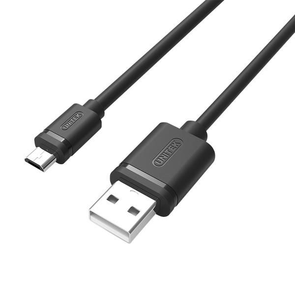 UNITEK Y-C451GBK USB cable 1 m USB 2.0 USB A Micro-USB B Black
