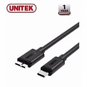 UNITEK Y-C475BK USB cable 1 m USB 3.2 Gen 1 (3.1 Gen 1) USB C Micro-USB B Black