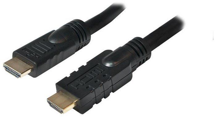 CABLU video LOGILINK, HDMI (T) la HDMI (T), 20m, conectori auriti, rezolutie maxima 4K UHD (3840 x 2160) la 30 Hz, negru,  CHA0020  (include TV 1.5 lei)