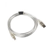 Lanberg CA-USBA-12CC-0018-TR USB cable 1.8 m USB 2.0 USB B Transparent