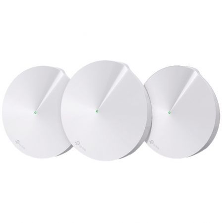 TP-LINK TP-Link AC1300 Whole Home Mesh Wi-Fi System, Deco M5 (3-Pack) Quad-coreCPU 2 LAN/WAN Gigabit Ethernet Ports Flash: 32 MB SDRAM: 256 MB 4*internal antennas per Deco unit Wireless Standards: IEEE 802.11 ac/n/a5 GHz, IEEE 802.11 b/g/n 2.4 GHz Frequency: 2.4 GHz and 5 GHz ExternalPower Supply