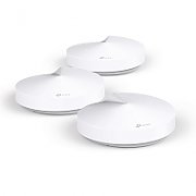 TP-LINK TP-Link AC1300 Whole Home Mesh Wi-Fi System, Deco M5 (3-Pack) Quad-coreCPU 2 LAN/WAN Gigabit Ethernet Ports Flash: 32 MB SDRAM: 256 MB 4*internal antennas per Deco unit Wireless Standards: IEEE 802.11 ac/n/a5 GHz, IEEE 802.11 b/g/n 2.4 GHz Frequency: 2.4 GHz and 5 GHz ExternalPower Supply