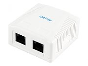 PRIZA RJ-45 aplicabila cu 2 iesiri GEMBIRD pt. cablu UTP, Cat5e, Krone (LSA) x 2 | RJ-45 (M) x 2, plastic, 1 buc,  NCAC-2U5E-01 
