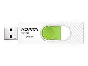 MEMORIE USB 3.2 ADATA 64 GB, retractabila, carcasa plastic, alb / verde,  AUV320-64G-RWHGN  (include TV 0.02 lei)