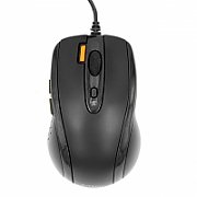 MOUSE A4tech, gaming, cu fir, USB, optic, 2000 dpi, butoane/scroll 6/1, buton selectare viteza, negru,  X-710BK  (include TV 0.15 lei)