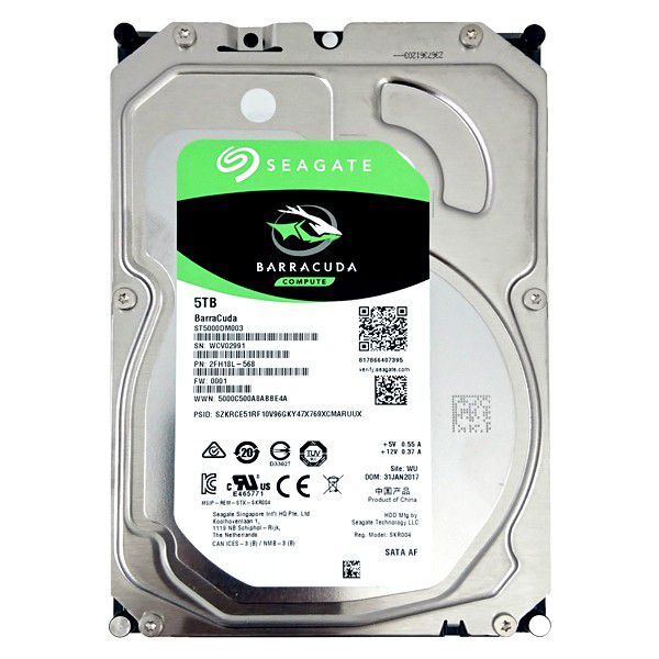 HDD desktop Seagate BarraCuda 6 TB 3.5 inch 5400 RPM 256 MB 