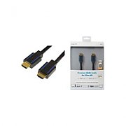 CABLU video LOGILINK, HDMI (T) la HDMI (T), 3m, premium, conectori auriti, rezolutie maxima 4K UHD (3840 x 2160) la 60 Hz, ver. 2.0b, w. ethernet, negru, blister, \ CHB005\  (include TV 0.75 lei)