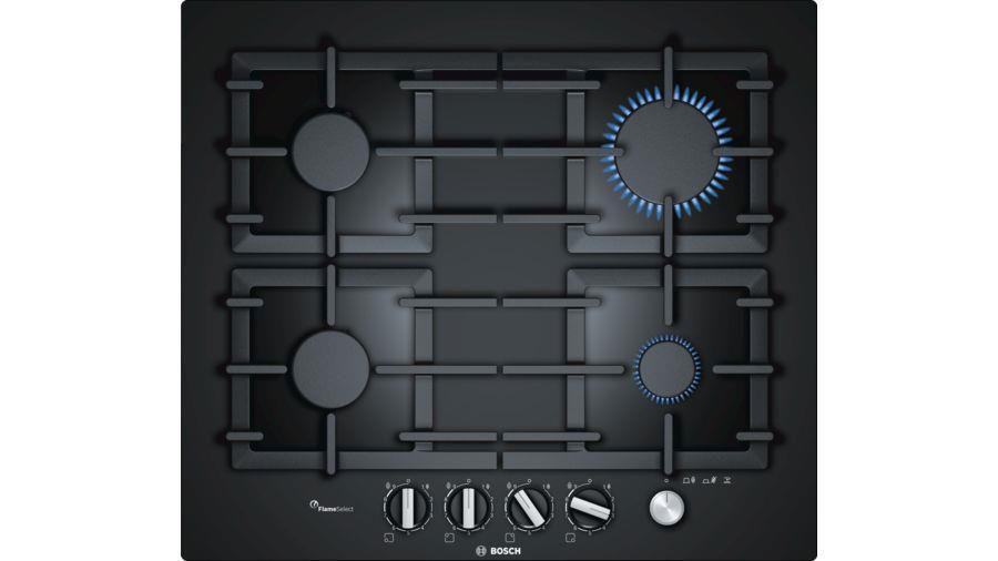 Bosch Serie 6 Hobs Black Built-in Gas 4 zone(s)