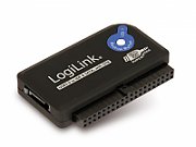 ADAPTOR USB LOGILINK, USB 3.0 (T) la IDE (M) ori S-ATA (M), adaptor USB la unitati 2.5 /3.5 , functie OTB, negru,  AU0028A  (include TV 0.75 lei)