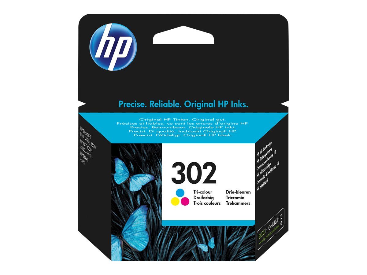 Cartus cerneala HP F6U65AE#UUS ,Color ,165 pagini ,Original (302) 