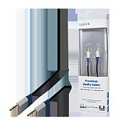 CABLU audio LOGILINK stereo (3.5 mm jack T/T), 1.5m, premium, conectori auriti, negru  BASC15  (include TV 0.06 lei)