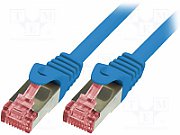 Logilink PATCH CORD S/FTP LOGILINK Cat6, LSZH, cupru, 0.25 m, albastru, AWG27, dublu ecranat  CQ2016S  (include TV 0.06 lei)