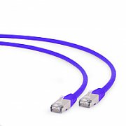 PATCH CORD S/FTP GEMBIRD Cat6a, LSZH, cupru, 3 m, violet, AWG27, dublu ecranat  PP6A-LSZHCU-V-3M  (include TV 0.15 lei)