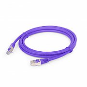 PATCH CORD S/FTP GEMBIRD Cat6a, LSZH, cupru, 5 m, violet, AWG27, dublu ecranat  PP6A-LSZHCU-V-5M  (include TV 0.15 lei)