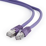 PATCH CORD S/FTP GEMBIRD Cat6a, LSZH, cupru, 5 m, violet, AWG27, dublu ecranat  PP6A-LSZHCU-V-5M  (include TV 0.15 lei)