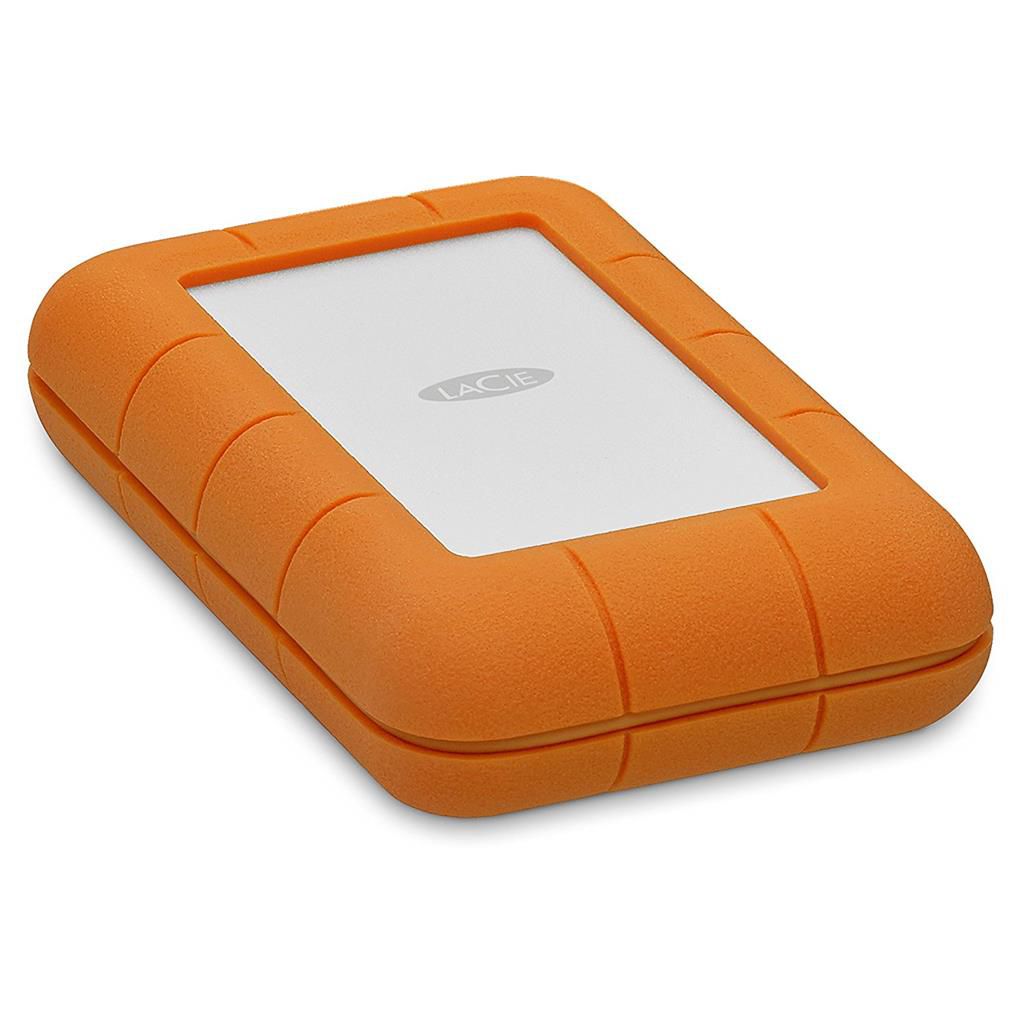 LaCie LACIE RUGGED 5TB USB-C USB3.0 Drop- crush- and rain-resistant for all-terrain use orange