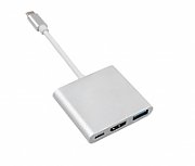 Maclean MCTV-840 USB graphics adapter 4096 x 2304 pixels Silver