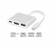 Maclean MCTV-840 USB graphics adapter 4096 x 2304 pixels Silver