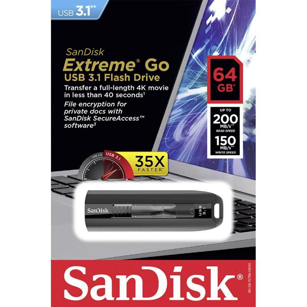 SanDisk Ultra Fit USB flash drive 128 GB USB Type-A 3.2 Gen 1 (3.1 Gen 1) Black