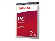Toshiba HDD Mobile TOSHIBA L200 (2.5'' 2TB, 5400RPM, 128MB, SATA 6Gbps), bulk