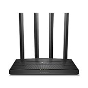 TP-LINK TP-link AC1200 Wireless MU-MIMO Gigabit Router, ARCHER C6 Wireless Standards: IEEE 802.11ac/n/a 5GHz, IEEE 802.11b/g/n 2.4GHz Frequency: 2.4GHz and 5GHz Signal Rate: 5GHz: Up to 867Mbps, 2.4GHz: Up to 300Mbps Ports: 4* 10/100/1000Mbps LAN Ports, 1*10/100/1000Mbps WAN Port 4* Fixed Omni
