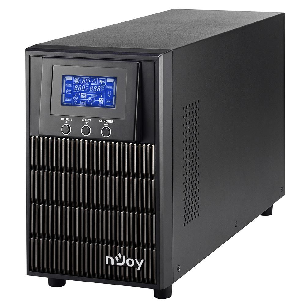 nJoy | PWUP-OL200AP-AZ01B | ATEN PRO 2000 | UPS | Online dubla conversie | 2000 VA | 1800 W | Sinusoida pura | Tower |  Nr iesiri 3 Schuko | Intrare Schuko| RS-232, USB, RJ45, LCD
