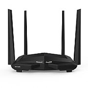 Tenda Wireless Router Tenda, AC10 AC1200 Smart Dual-Band Gigabit WiFi Router Interface: 3* GE LAN Ports/ 1* GE WAN Por 4* 5dBi External Dual Band Antennas Wireless Standards: IEEE 802.11ac/n/a 5GHz IEEE 802.11n/g/b 2.4GHz Wired Standards: IEEE 802.3, IEEE 802.3u Frequency: 5GHz: Up to 867Mbps/